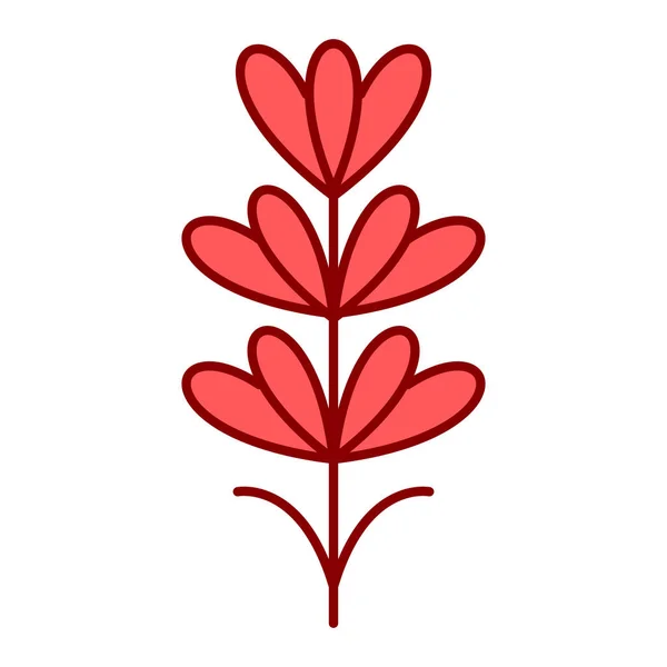 Квітка Значок Векторна Ілюстрація Графічний Дизайн — стоковий вектор