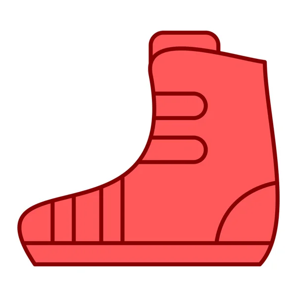 Boot Icon Flat Illustration Boots Vector Icons Web — Stock Vector