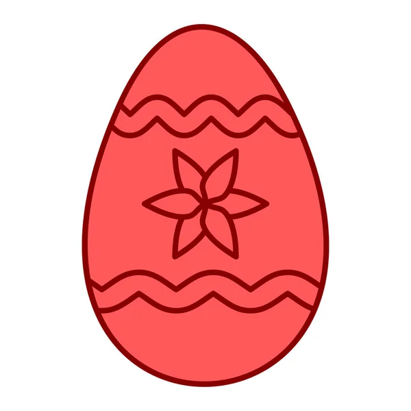 Easter Egg Bow Ribbon Vector Illustration — стоковый вектор