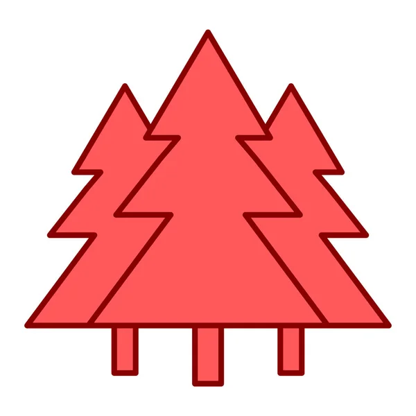 Векторная Иллюстрация Рождественских Деревьев — стоковый вектор