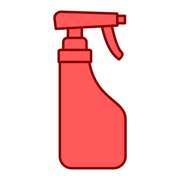 Значок Чистящей Жидкости Карикатура Векторной Иллюстрации Мыльной Бутылки Веб Дизайна — стоковый вектор