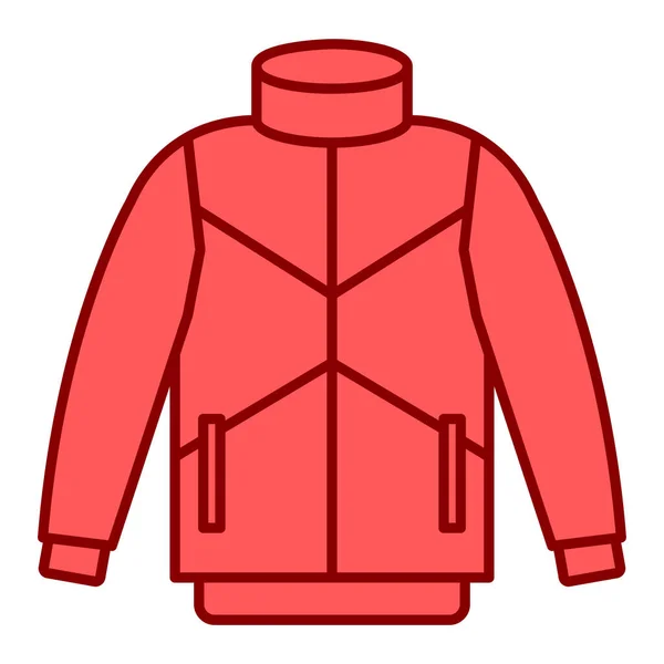 Winterjacke Ikone Cartoon Illustration Des Kleidungsvektorsymbols Für Das Web — Stockvektor