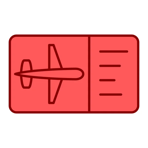 Билеты Самолет Векторная Иллюстрация — стоковый вектор