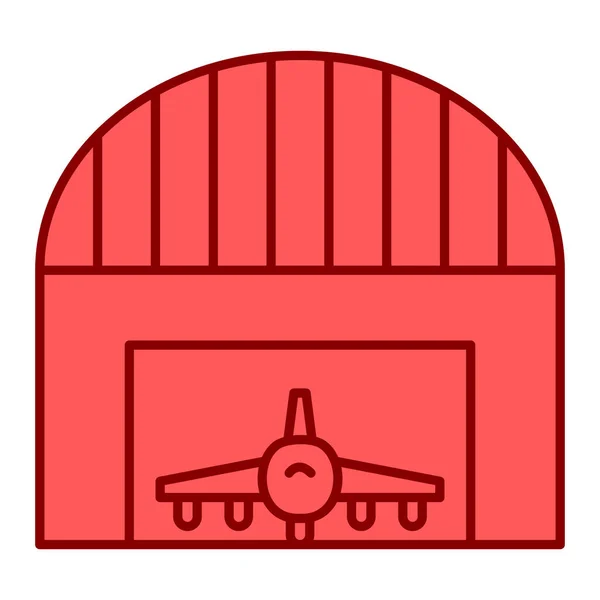 Vector Illustration Hangar Icon — Stock Vector