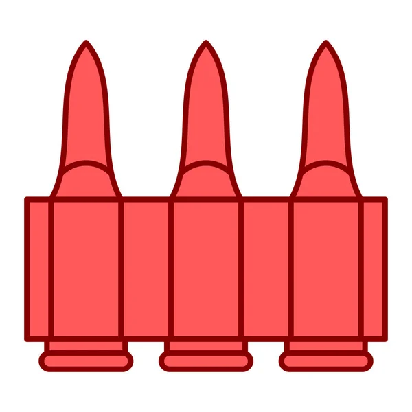 Ilustração Vetorial Uma Arma Exército Vermelho Branco — Vetor de Stock