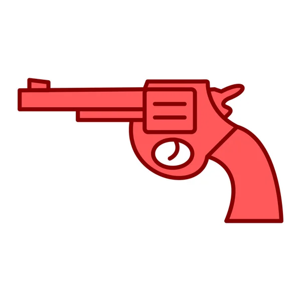 Vektor Illustration Eines Revolvers — Stockvektor