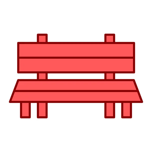 Bench Icon Vector Isolated White Background Your Web Mobile App — 스톡 벡터