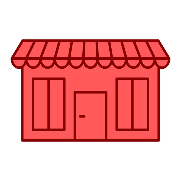 Ladensymbol Cartoon Von Einkaufsvektorsymbol Für Webdesign Isoliert Auf Weißem Hintergrund — Stockvektor