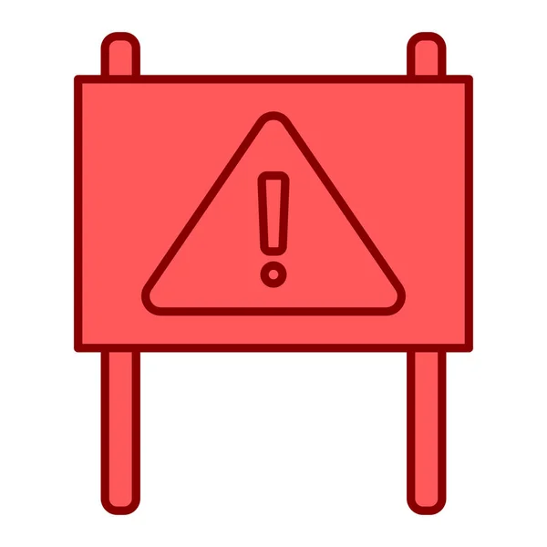 Warning Sign Icon Vector Illustration — Stock Vector