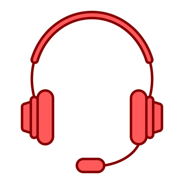 Auriculares Icono Vector Ilustración — Vector de stock