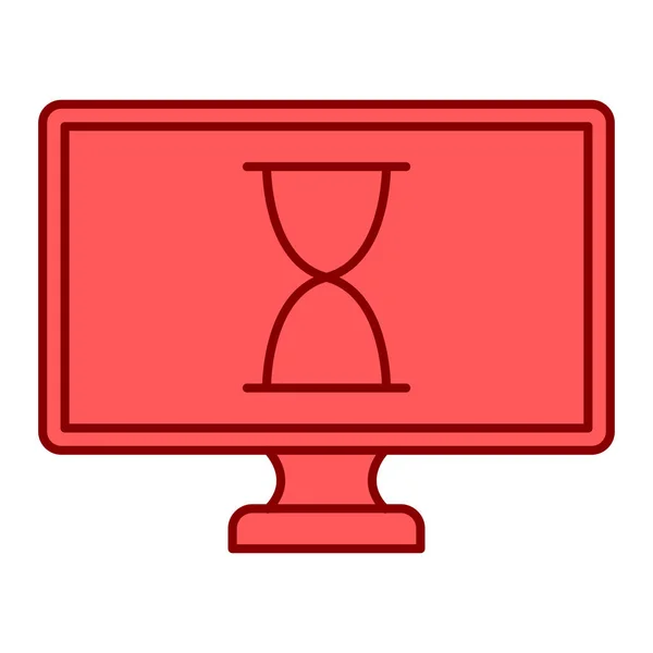 Ilustração Vetorial Ícone Moderno Computador — Vetor de Stock