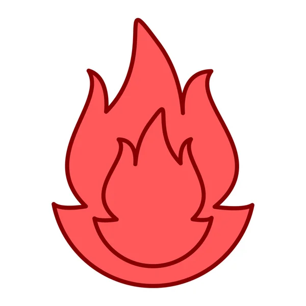 Іконка Вогню Векторна Ілюстрація Дизайн — стоковий вектор