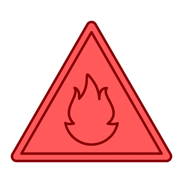 Warning Sign Icon Vector Illustration Graphic Design — Stock Vector