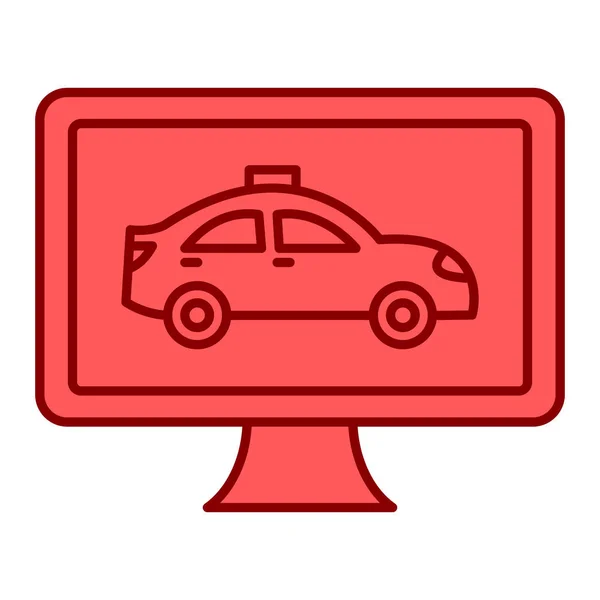Serviço Carro Ícone Vetor Ilustração —  Vetores de Stock