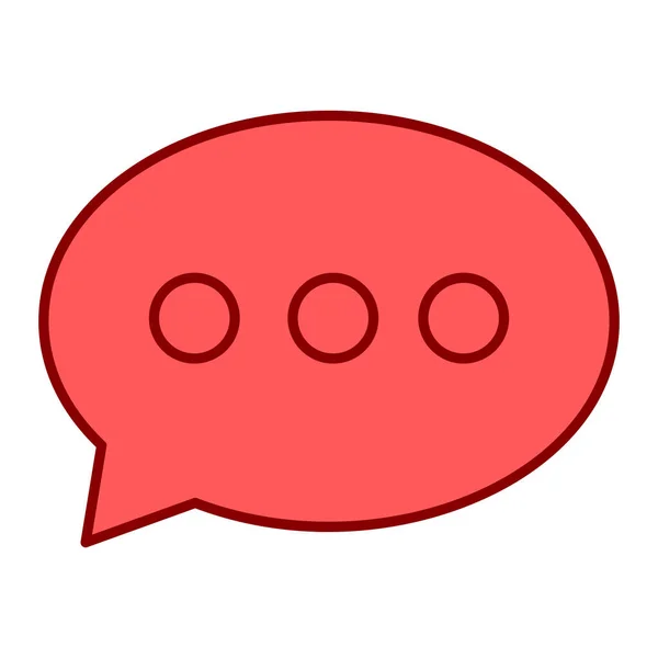 Chat Bubble Icon Vector Illustration — Stock Vector