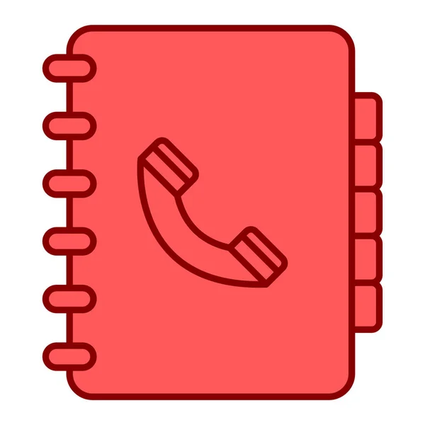 Telefonbuch Symbol Vektorillustration — Stockvektor