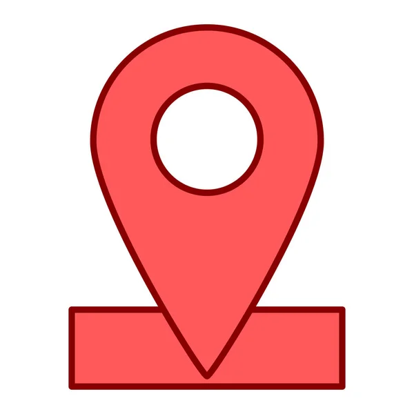 Locatie Pin Pictogram Vector Illustratie — Stockvector