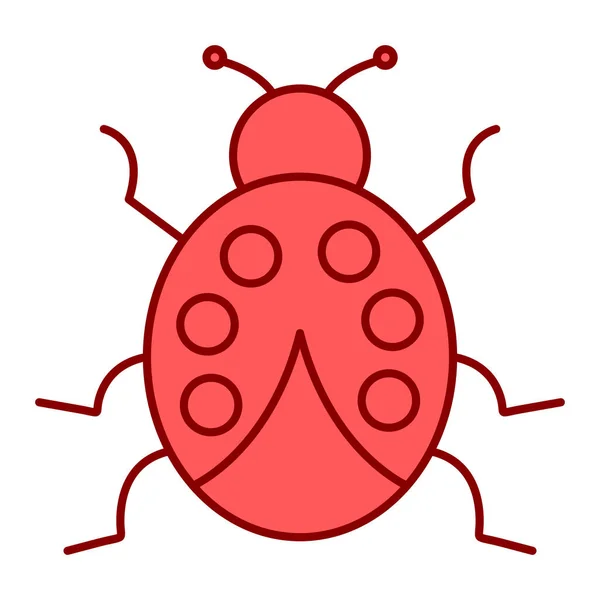 Ladybug Icon Vector Illustration — Stock Vector