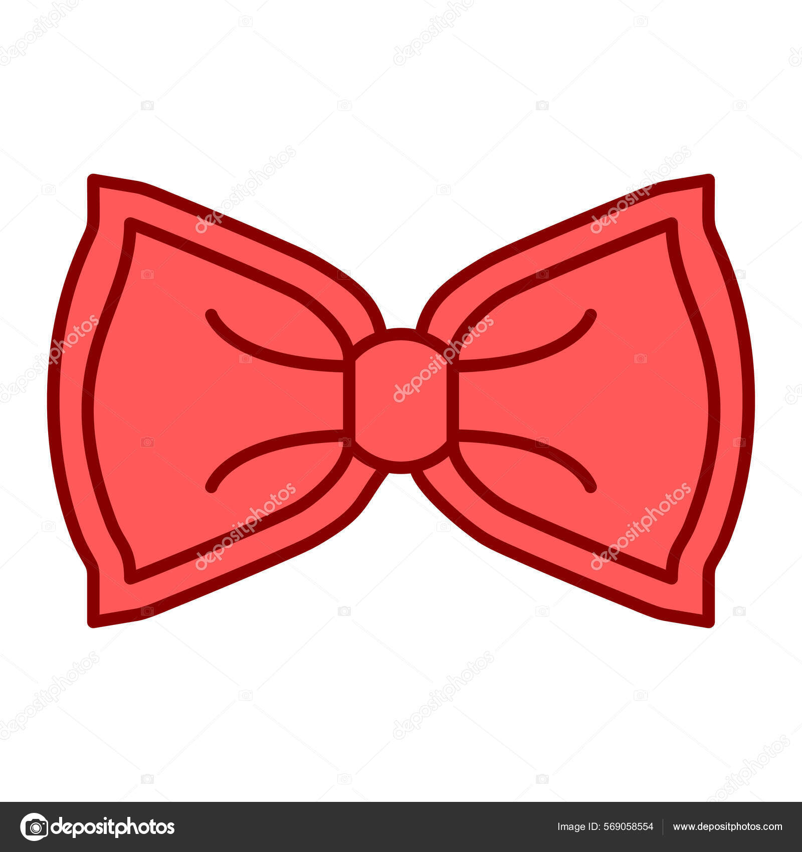 Vector Illustration of Red Tie Icon