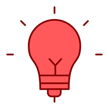 Modern ampul simgesinin vektör illüstrasyonu