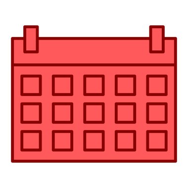 Takvim simgesi vektör illüstrasyonu