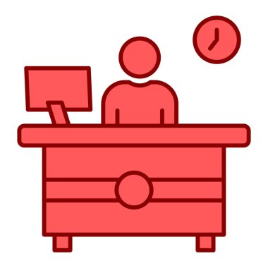 Dizüstü bilgisayarı olan bir adamın vektör çizimi