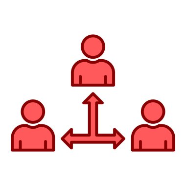 İnsan simgesinin vektör illüstrasyonu