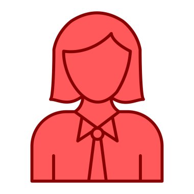 kadın avatar karakter vektör illüstrasyon tasarımı