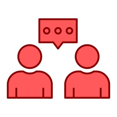 Sohbet simgesi vektör illüstrasyonu