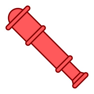 teleskop, web simgesi basit illüstrasyon