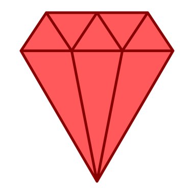 Elmas simgesi vektör illüstrasyonu