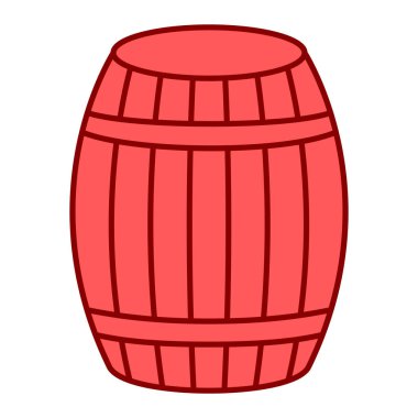 Bir fıçı bira. vektör illüstrasyonu