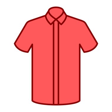 Gömlek ikonu. vektör illüstrasyonu