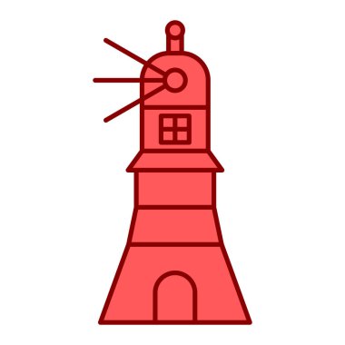 deniz feneri ikonu vektör illüstrasyon grafik tasarımı