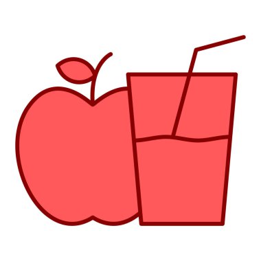 Lezzetli yemek ve içecek teması izole edilmiş tasarım vektörü çizimi