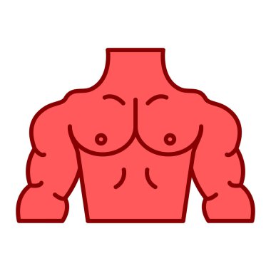 Vücut simgesi. İnsan anatomisi. Düz stil. vektör illüstrasyonu