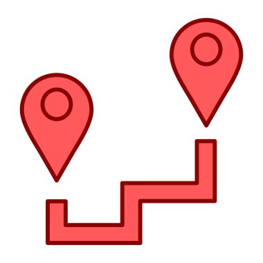 konum pin simgesi vektör illüstrasyonu