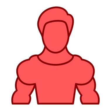 Erkek ikonu. Web için kadın vektör simgelerinin basit illüstrasyonu