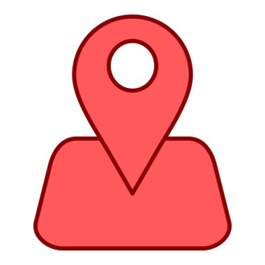 konum simgesi vektör illüstrasyonu
