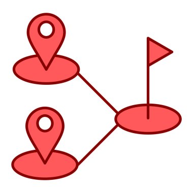 gps konum simgesi vektör illüstrasyon grafik tasarımı