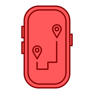 GPS navigasyon konum simgesi. vektör illüstrasyonu