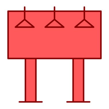 Billboard simgesi vektör illüstrasyonu