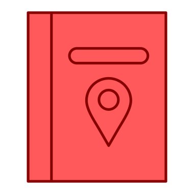 kitap simgesi vektör illüstrasyonu