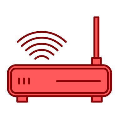 router simgesi vektör illüstrasyonu