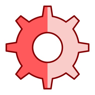 dişli simgesi vektör illüstrasyonu