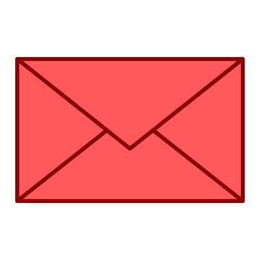 zarf e- posta simgesi vektör illüstrasyon grafik tasarımı