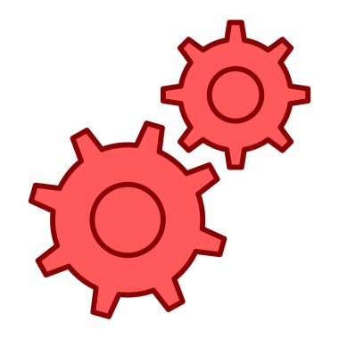 dişli simgesi vektör illüstrasyonu