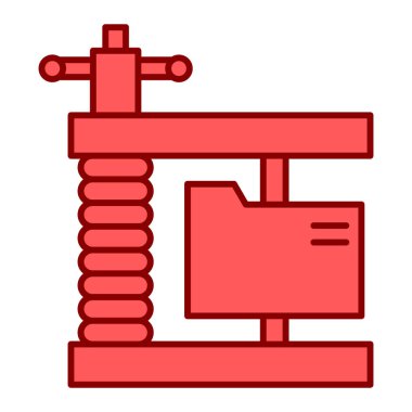 Bir fermuarın vektör illüstrasyonu dizin, web simgesi basit illüstrasyon