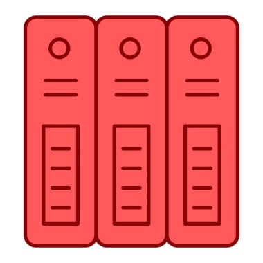 dosya dizinleri ikon vektör illüstrasyonu