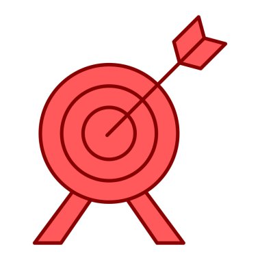 ok simgesi vektör illüstrasyon tasarımı olan hedef